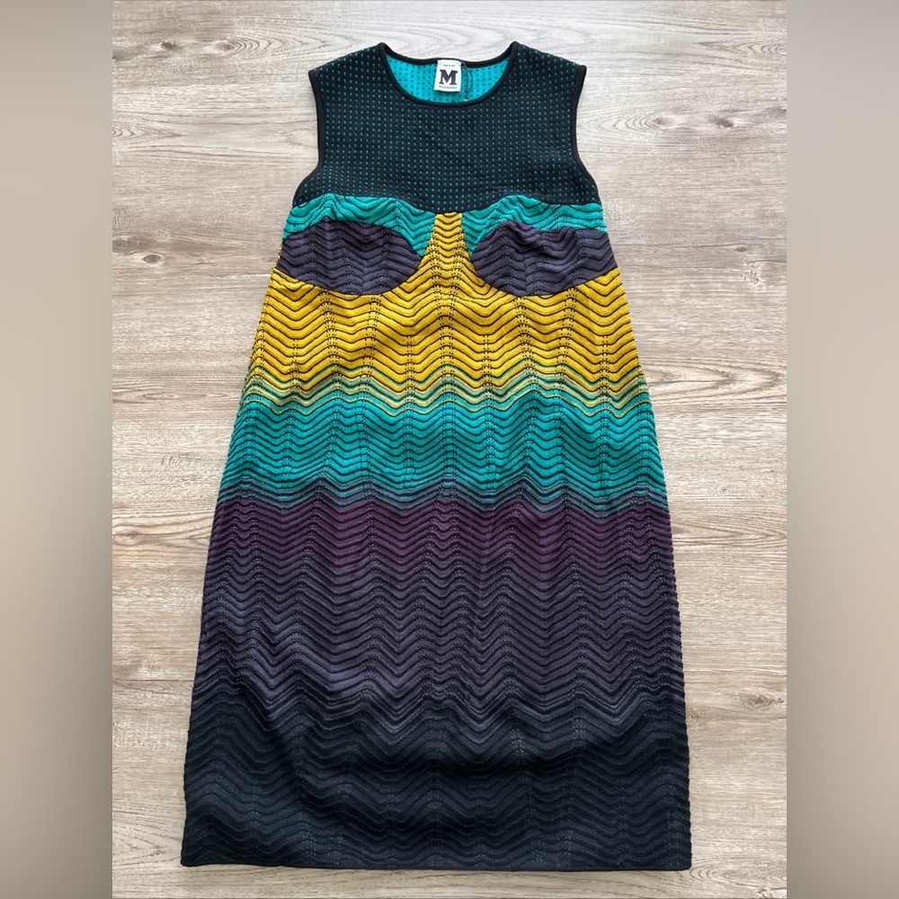 Missoni Bustier Sleeveless‎ Knit Dress Womens Medium Above Knee Mohair Blend New